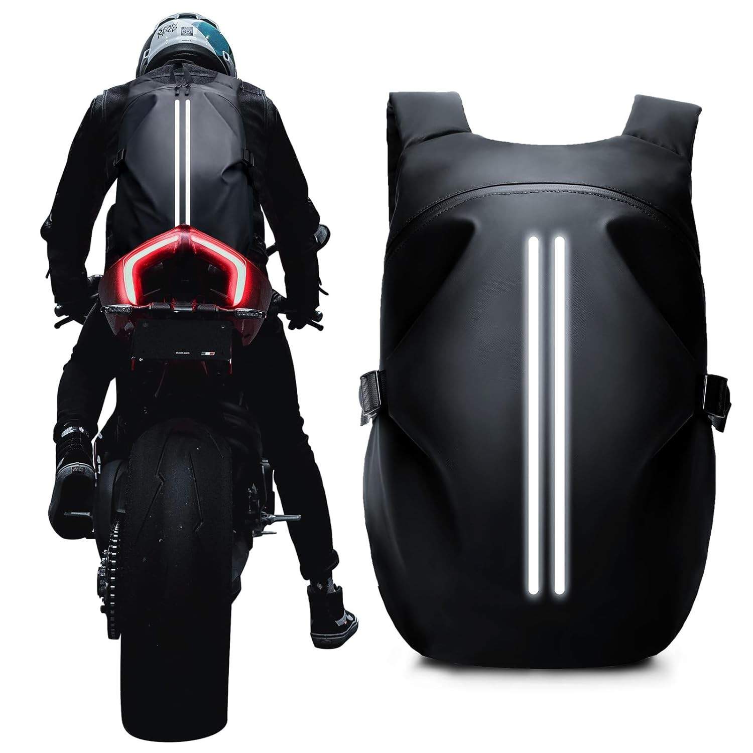Mochila de motocicleta, mochila de capacete impermeável para homens, acessórios de motocicleta, mochila de viagem