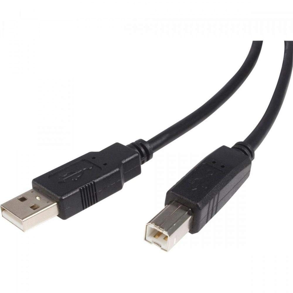 PlusCable Cabo USB 2.0 para Impressora - 1.8m - Conexão PC/Periféricos (Preto)
