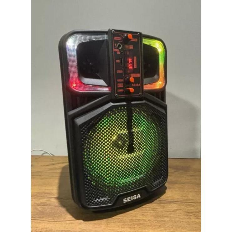 Caixa de Som 2000W SEISA: Festa e Som Incrível!