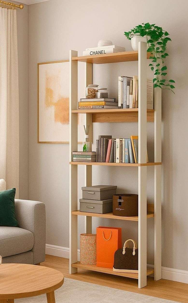 Organizador Estante Livreiro Estilo Industrial - Prateleira Versátil para Decoração e Armazenamento