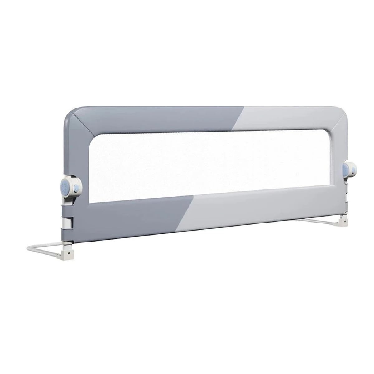 Grade de Proteção para Camas Infantil e Adulto com Tela Segura - Azul/Cinza | Modelo U 120cm