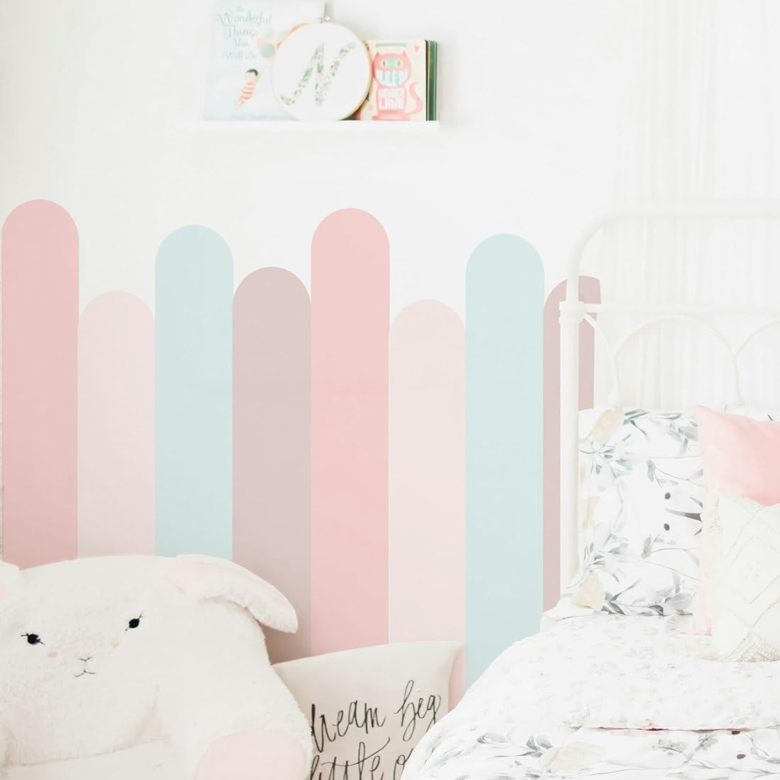 Adesivo Arco Meia Parede Rosa - Design Encantador para Quartos Infantis