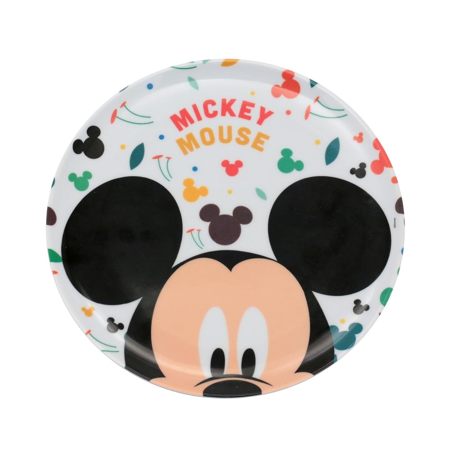 Prato Raso Mickey Mouse em Melamine Resistente - 20cm | Ideal para Refeições Infantis Divertidas