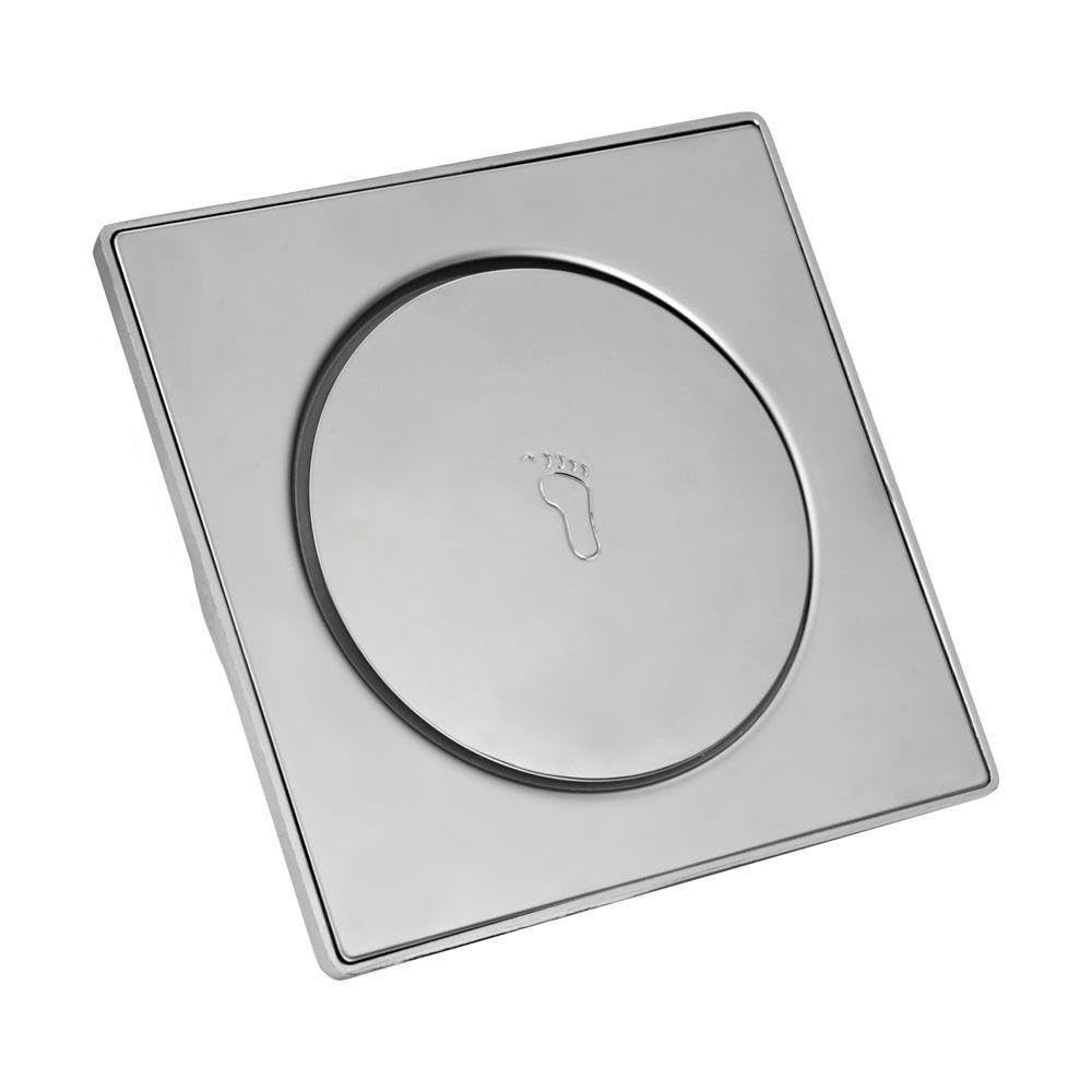 Ralo Click Inteligente 15x15cm em Aço Inox - Sistema Pop Up com Bloqueio de Odores e Insetos