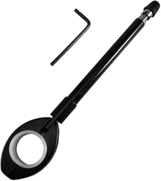 Antena Corta Linha de Pipa Retrátil 7 Estágios Inox para Moto - Segurança Premium