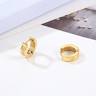 Brincos Argola Minimalista Aço Inoxidável
