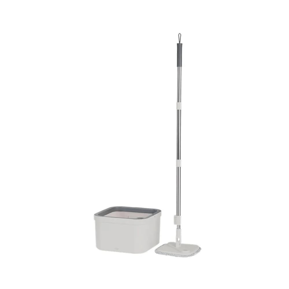 Ou Mop Giratório Bege Flow - Sistema Inteligente de Limpeza com Secagem Rápida