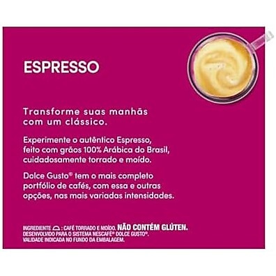 Café Espresso Dolce Gusto: 10 Cápsulas Intensas