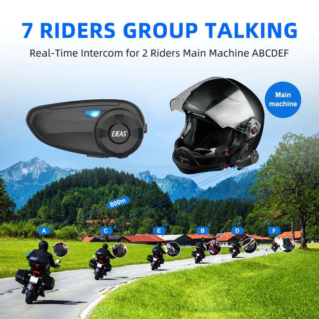 Intercomunicador Bluetooth para Capacete EJEAS Q7