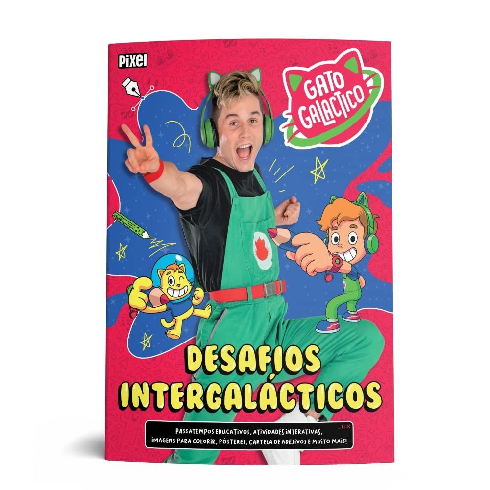 Livro Desafios Intergalácticos Gato Galáctico: Diversão e Aprendizado para Crianças