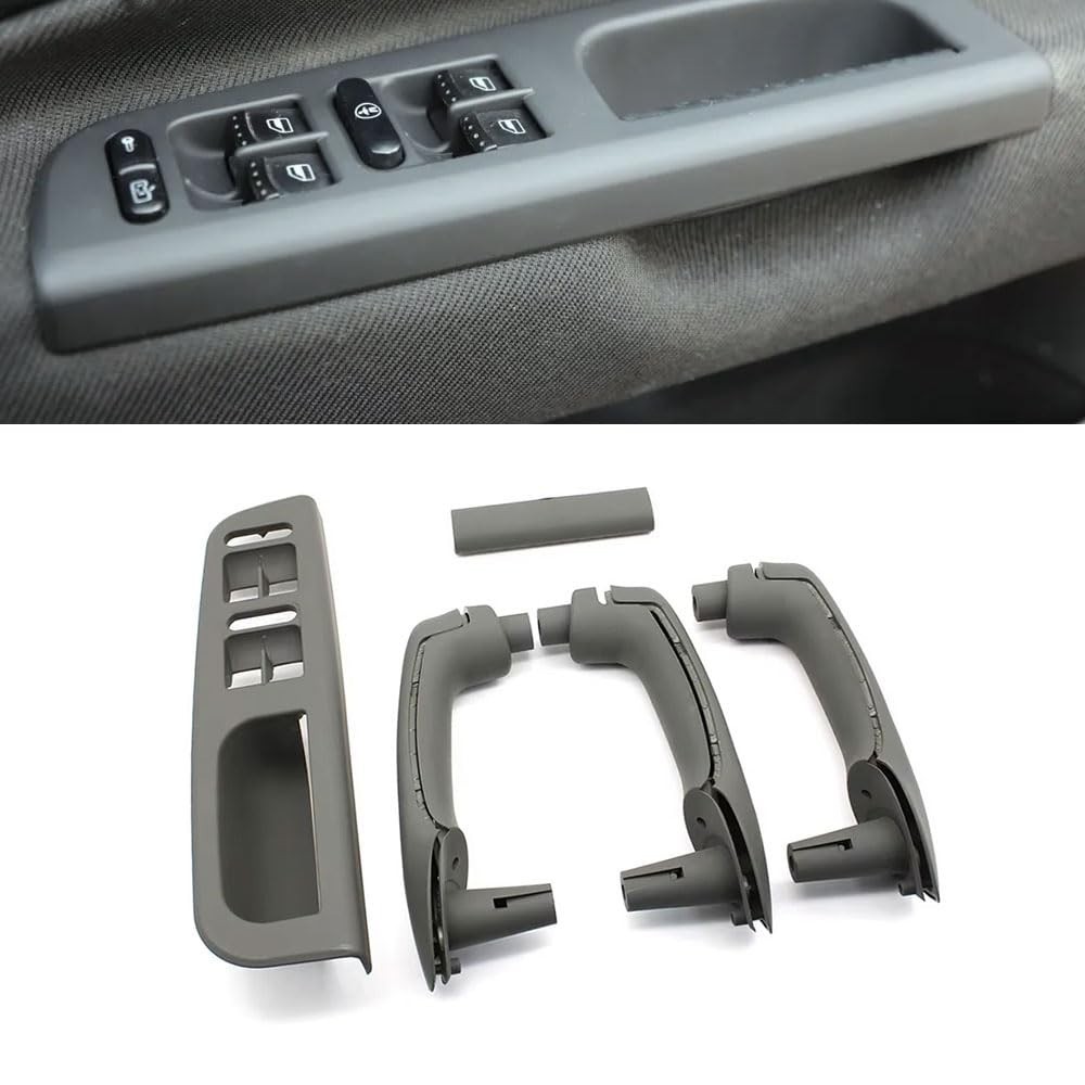 Kit 8 Peças Maçanetas Porta e Acabamento Interruptor Elevação Janela para VW Bora Golf 4 MK4 Jetta (1999-2004)