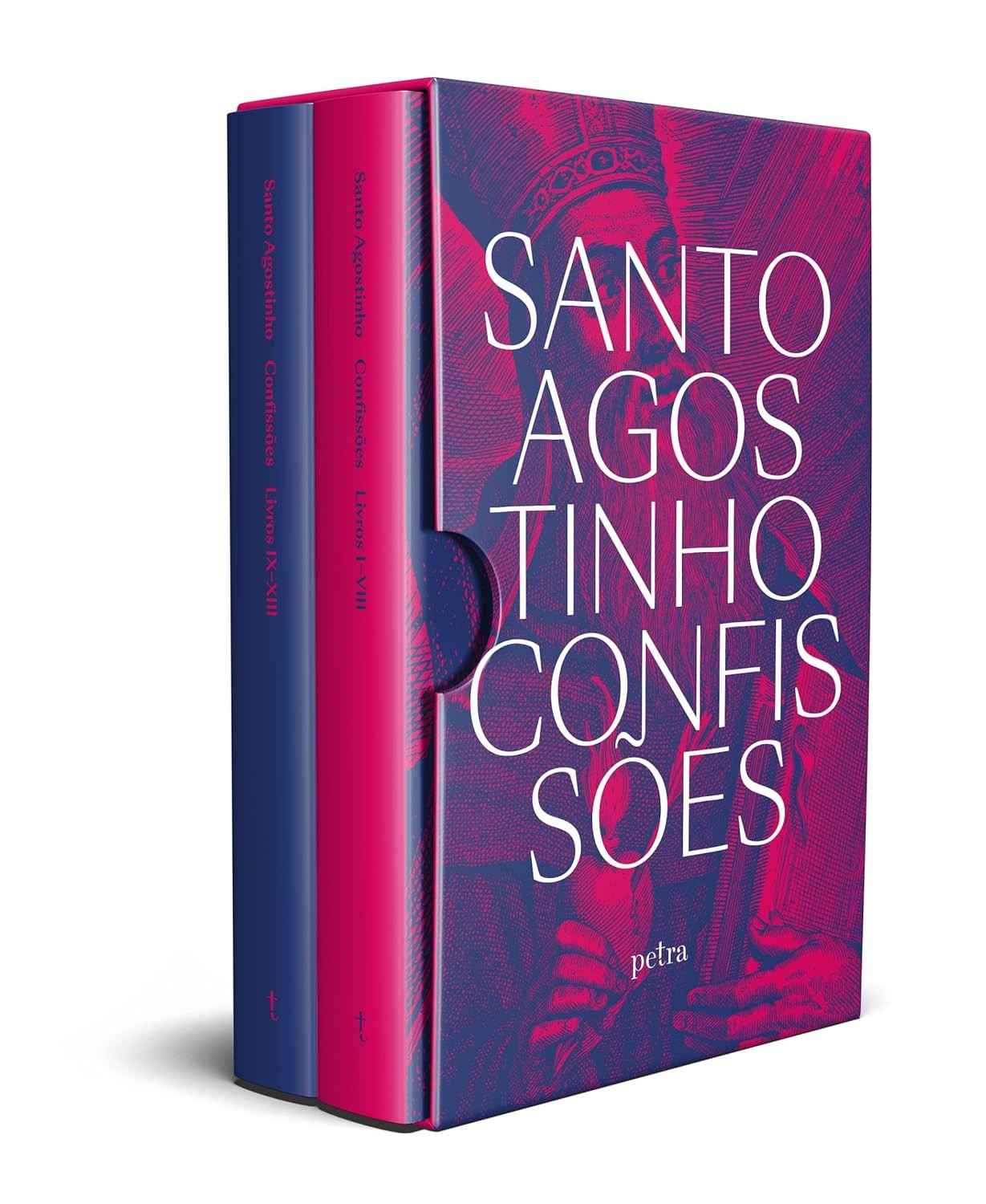 Box Confissões de Santo Agostinho - Edição Capa Dura com Introdução de Luiz Felipe Pondé