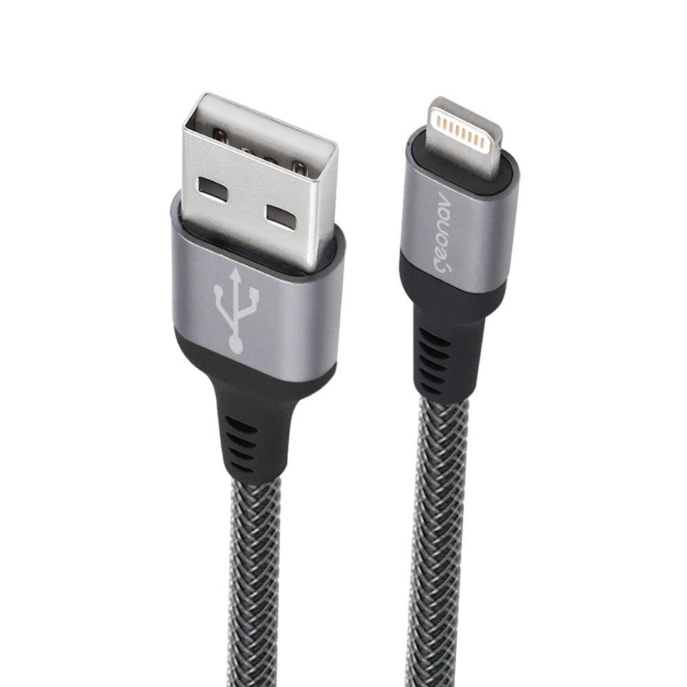Cabo Geonav Lightning Original MFi 2M: Carregue e Sincronize iPhone/iPad com Segurança e Estilo