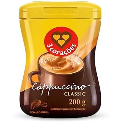 Cappuccino Clássico 3 Corações 400g: Sabor Irresistível