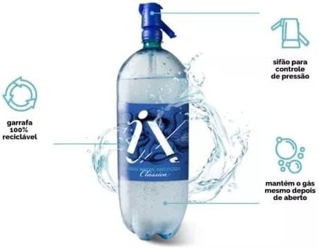 Água Mineral Gaseificada iX Soda 1,75L