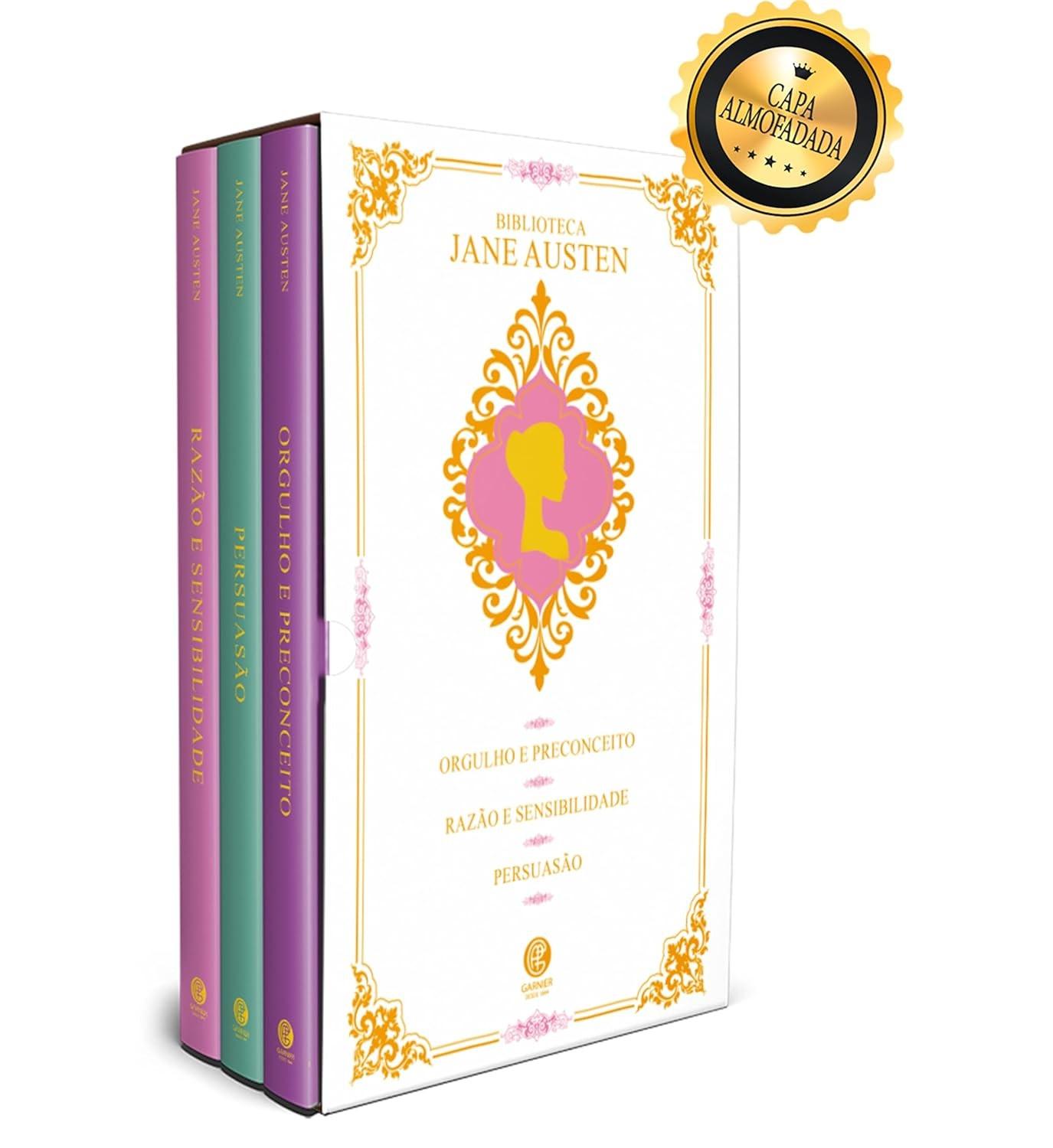Box Jane Austen Edição de Luxo: 3 Clássicos Inesquecíveis em Acabamento Premium