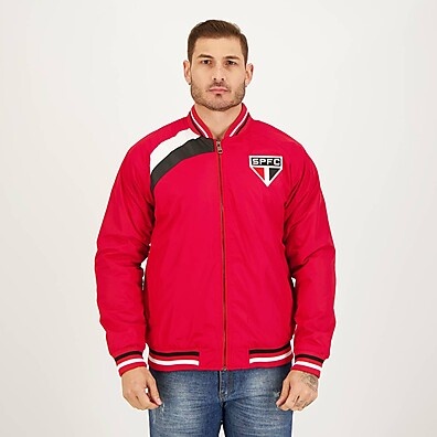 Jaqueta São Paulo Bomber Vermelha: Estilo e Paixão!