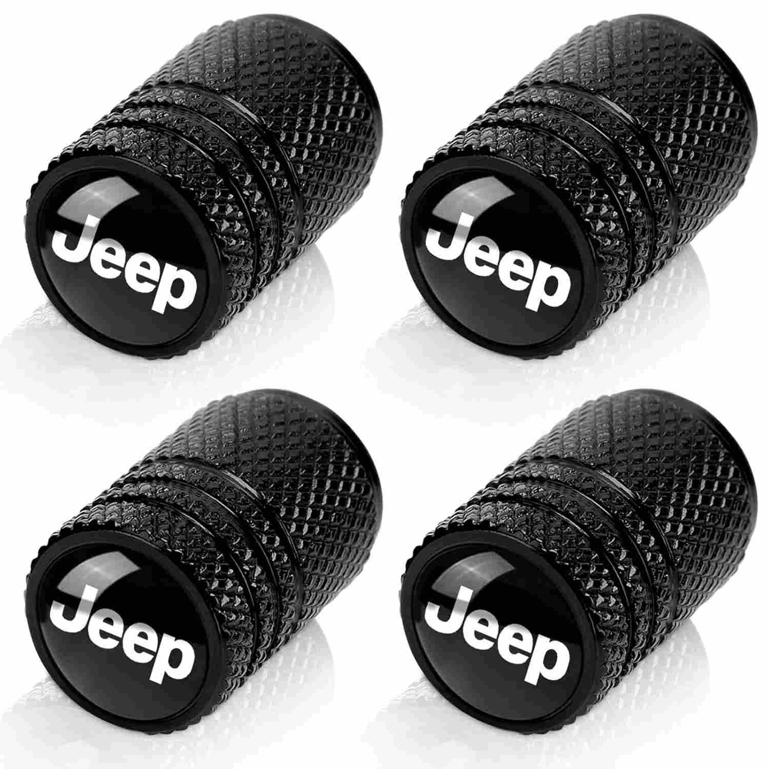 4 Tampas de Válvula de Pneu Premium Jeep - Proteção e Estilo para Seu Veículo