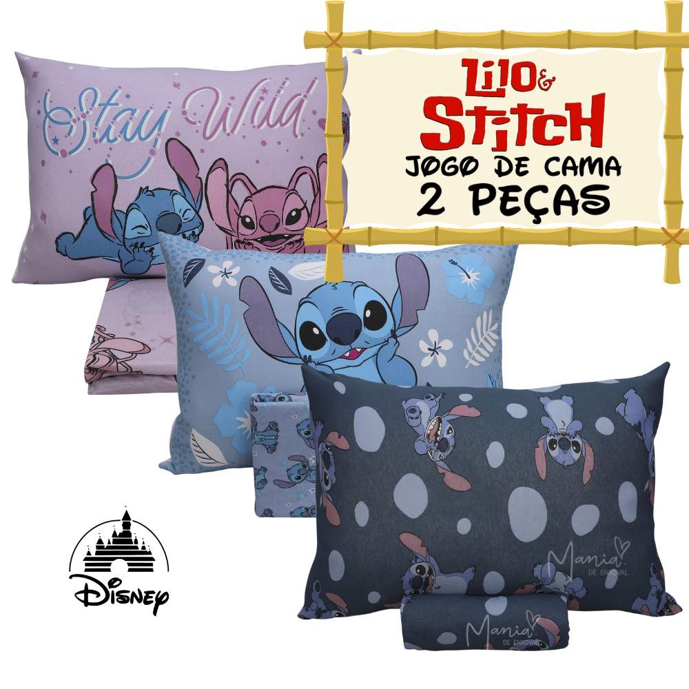 Jogo de Cama Lilo & Stitch: Conforto e Magia!