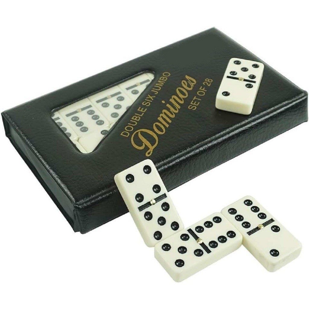 Jogo de Dominó Resinado Profissional 28 Peças 4,9 cm – Qualidade Importada