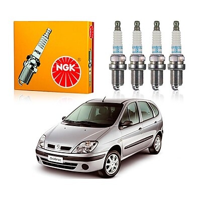 Jogo Velas NGK Renault Scenic 1.6 16v 2005 – Potência e Confiança