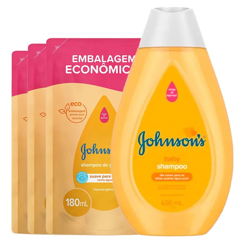 Johnson's Baby: Shampoo Infantil Suave e Sem Lágrimas