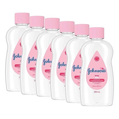 Johnson's Puro: Kit 6 Óleos 200ml para Bebê