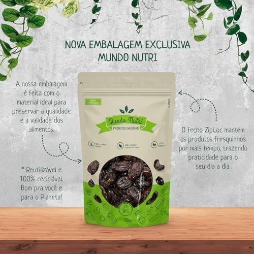 1kg Tâmara Jumbo Fresca Importada Original Premium Mundo Nutri