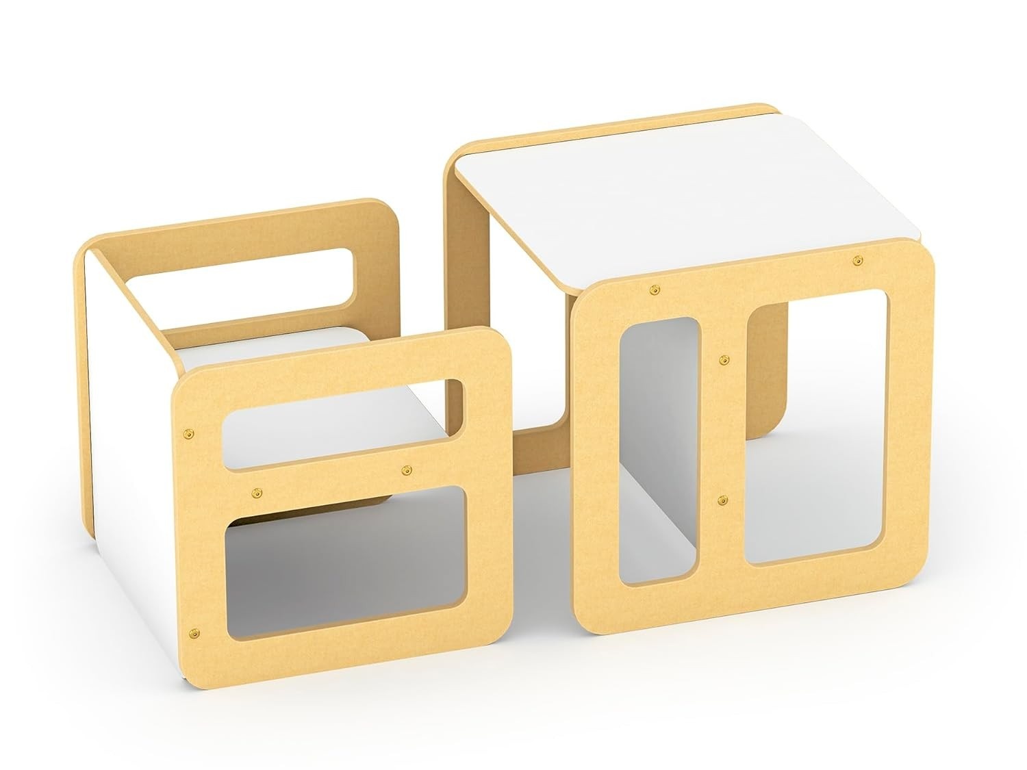 Conjunto Mesa e Cadeira Cubo Montessori Junges - Estímulo à Autonomia Infantil