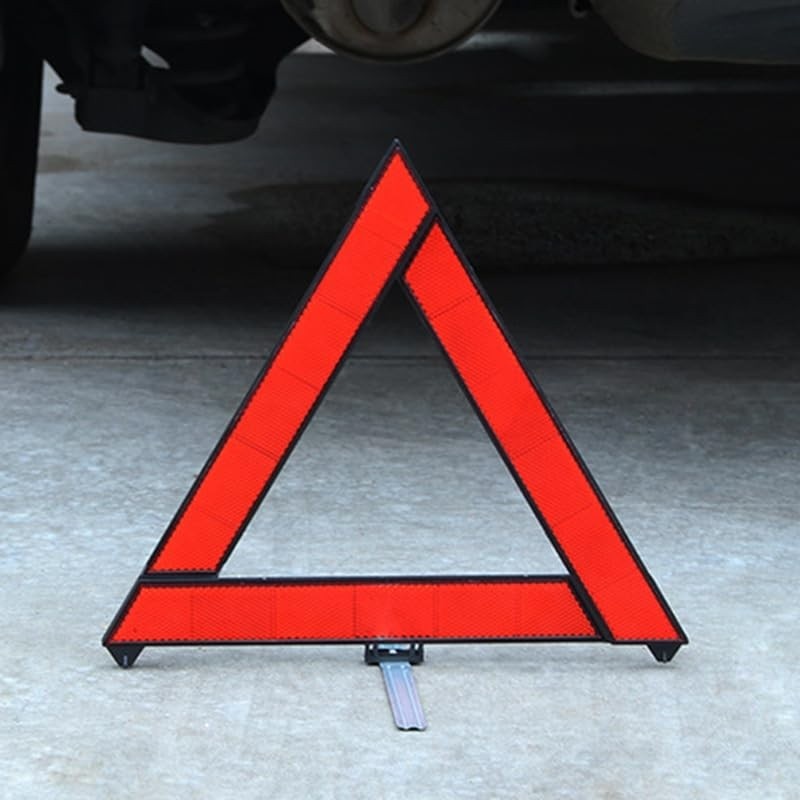 Triângulo de Segurança Sinalizador de Emergência Automotivo Karbox 29x29cm - Essencial para Trânsito e Estrada