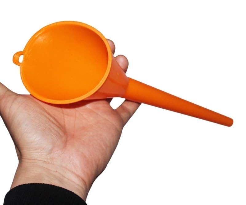 Funil Laranja Karbox 26,5cm: Troca de Óleo e Fluidos sem Sujeira