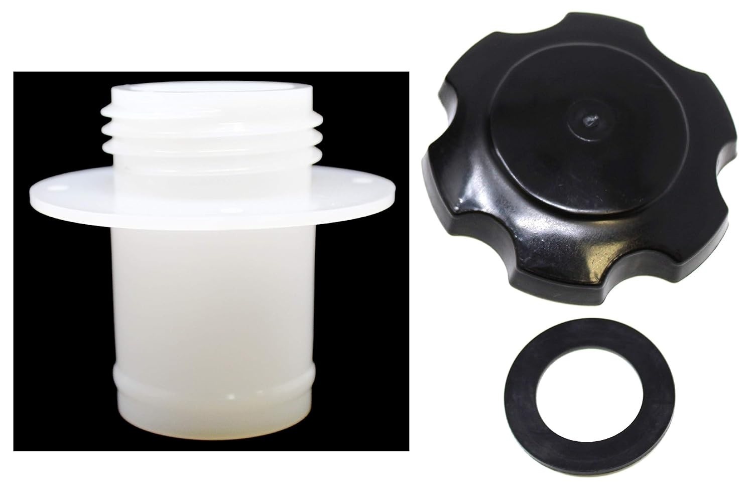 Tampa de Combustível Jet Ski Kawasaki: Kit Completo com Vedação e Bico de Enchimento Branco
