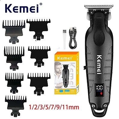 Kemei 2293: Aparador Profissional Sem Fio com Zero Lacunas