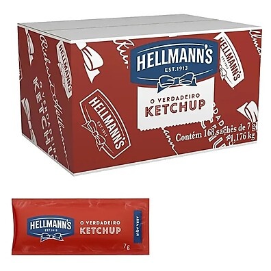 Ketchup Hellmann’s 168 Sachês – Prático e Saboroso