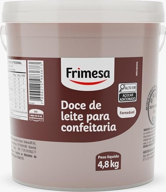 Doce de Leite Forneavel Para Confeitaria 4,8 kg Frimesa