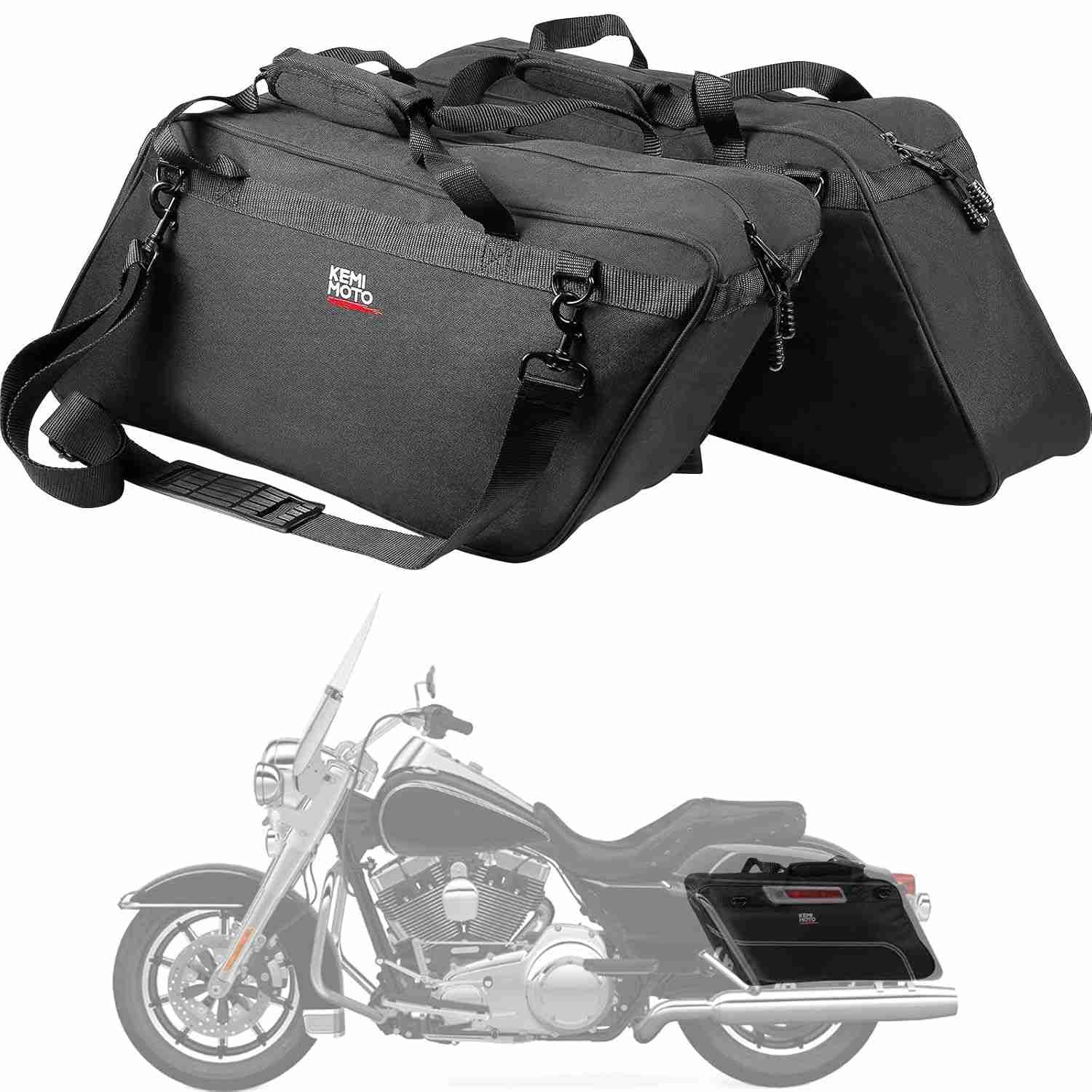 Forro de Alforje KEMIMOTO: Organize sua Street Glide e Road King com Estilo e Durabilidade