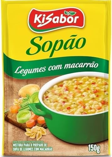 KiSabor Sopão De Legumes Com Macarrão Kisabor 150 Gramas