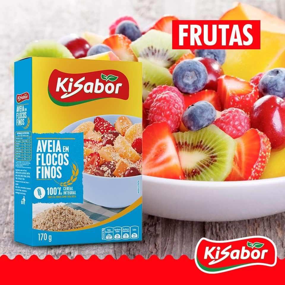 KiSabor Avêia Em Flocos Finos Kisabor 170 Gramas