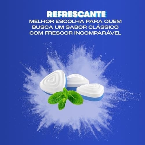 Pastilhas, Mentos, Kiss, Sem Açúcar, Sabor de Menta - 35g | 50 Unidades
