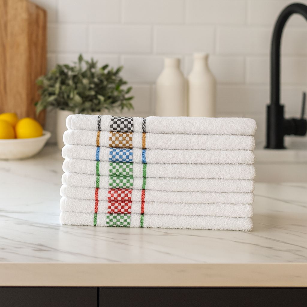 Kit 10 Panos de Prato Felpudo 100% Algodão – Alta Absorção e Durabilidade