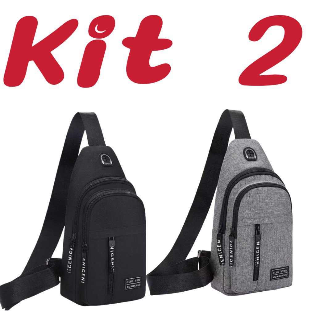 Kit 2 Bolsas Mensageiro Masculino: Prático e Estiloso