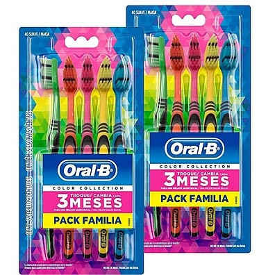 Kit 2 Escovas Oral-B Color Collection: Conforto e Sinalização Inteligente