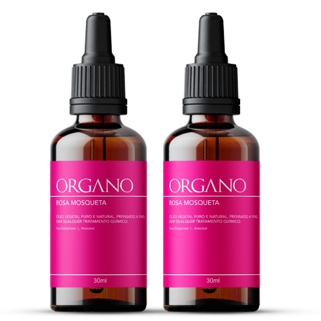 Kit 2 Óleo de Rosa Mosqueta Rubiginosa Puro - Clareador e Antimanchas