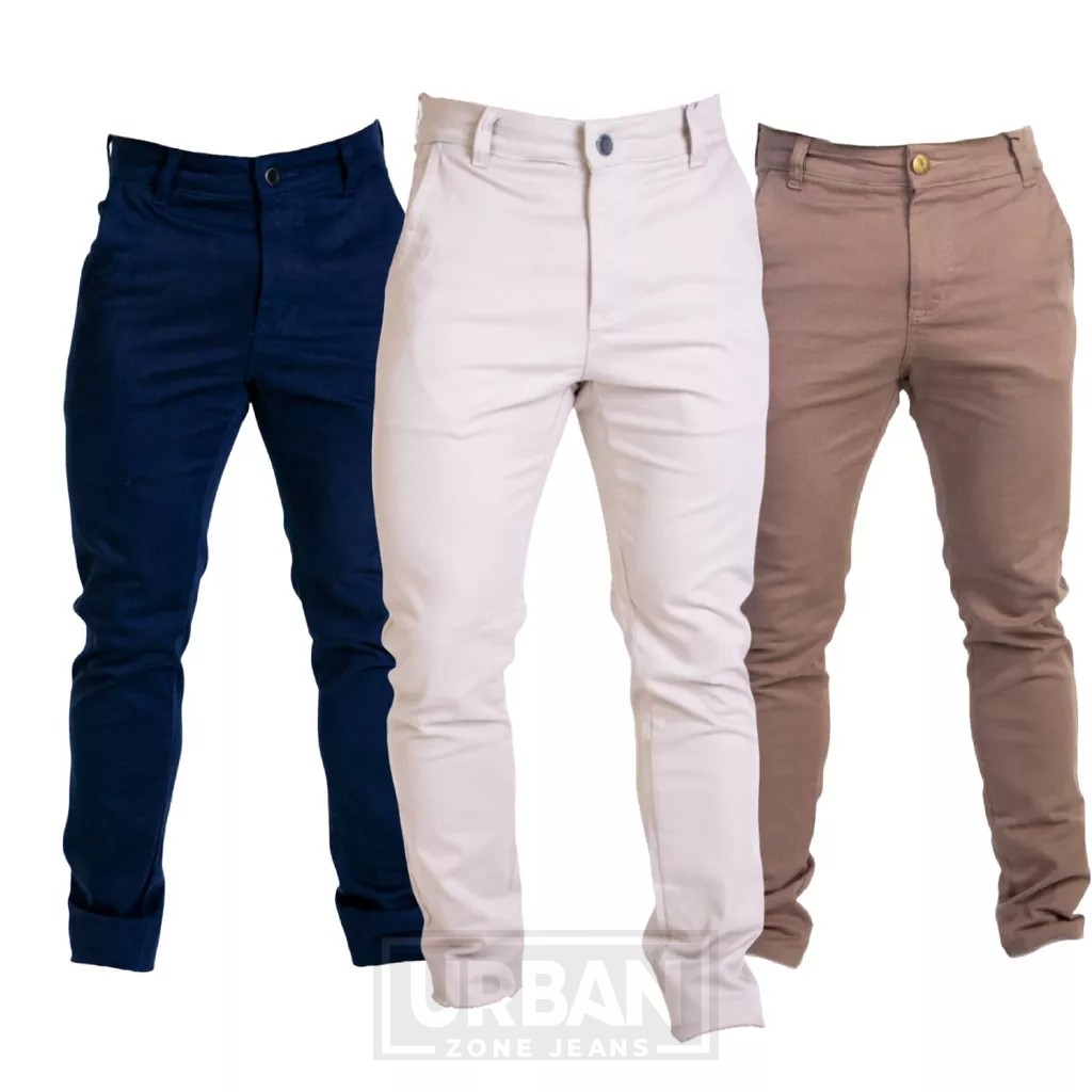 Kit 3 Calças Sarja Masculina: Conforto & Estilo