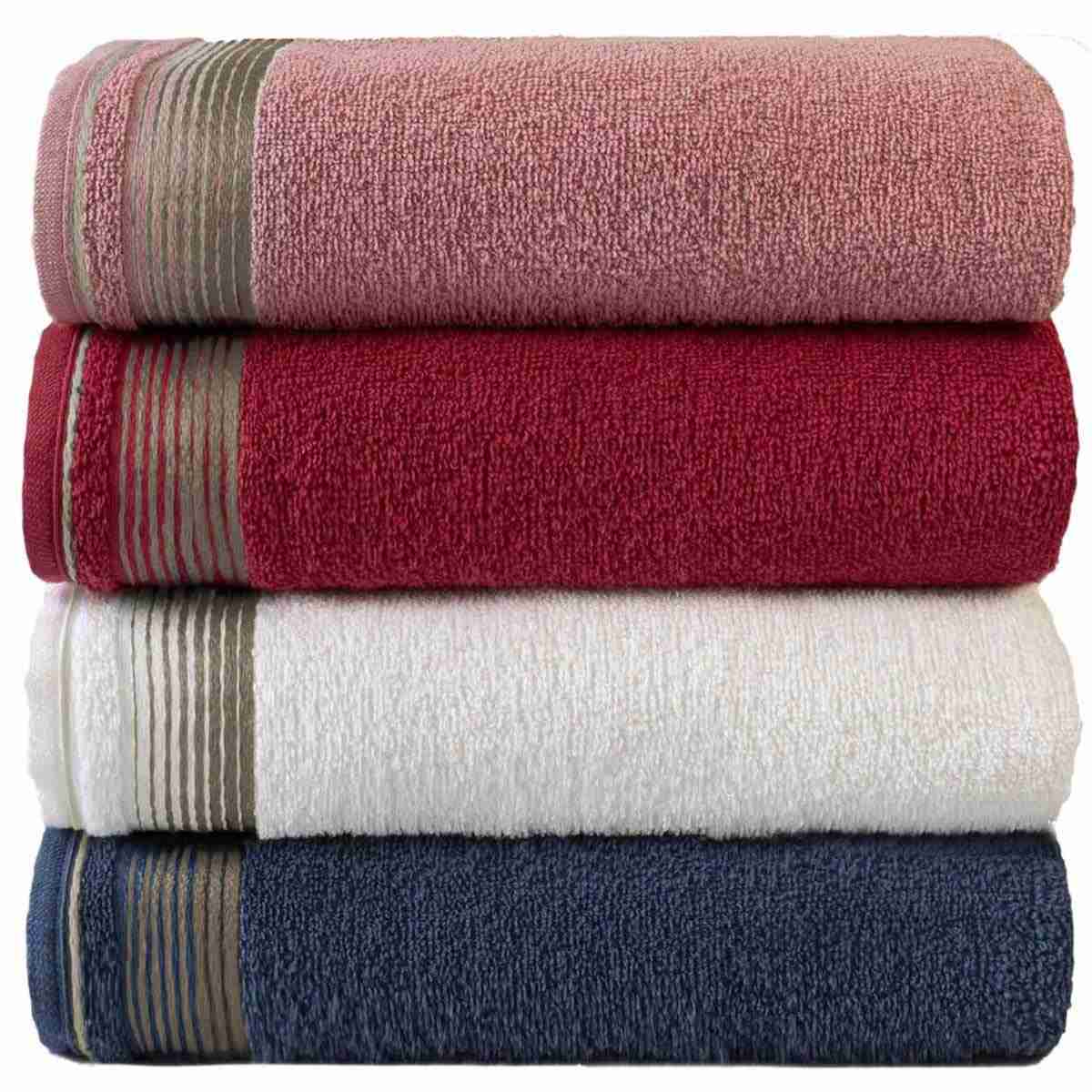 Kit 4 Toalhas Banhão Gigante 70x150cm - Alta Absorção 100% Algodão
