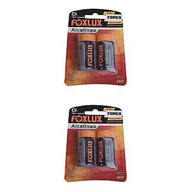 Kit 4 Pilhas Alcalinas Médias C Foxlux – Energia que Dura Mais