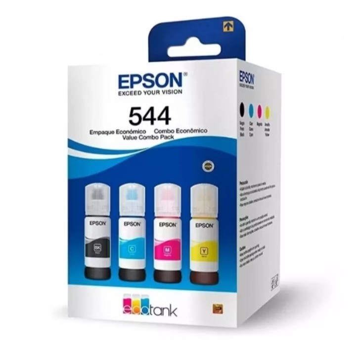 Kit 4 Refis Epson T544: Impressão Perfeita!
