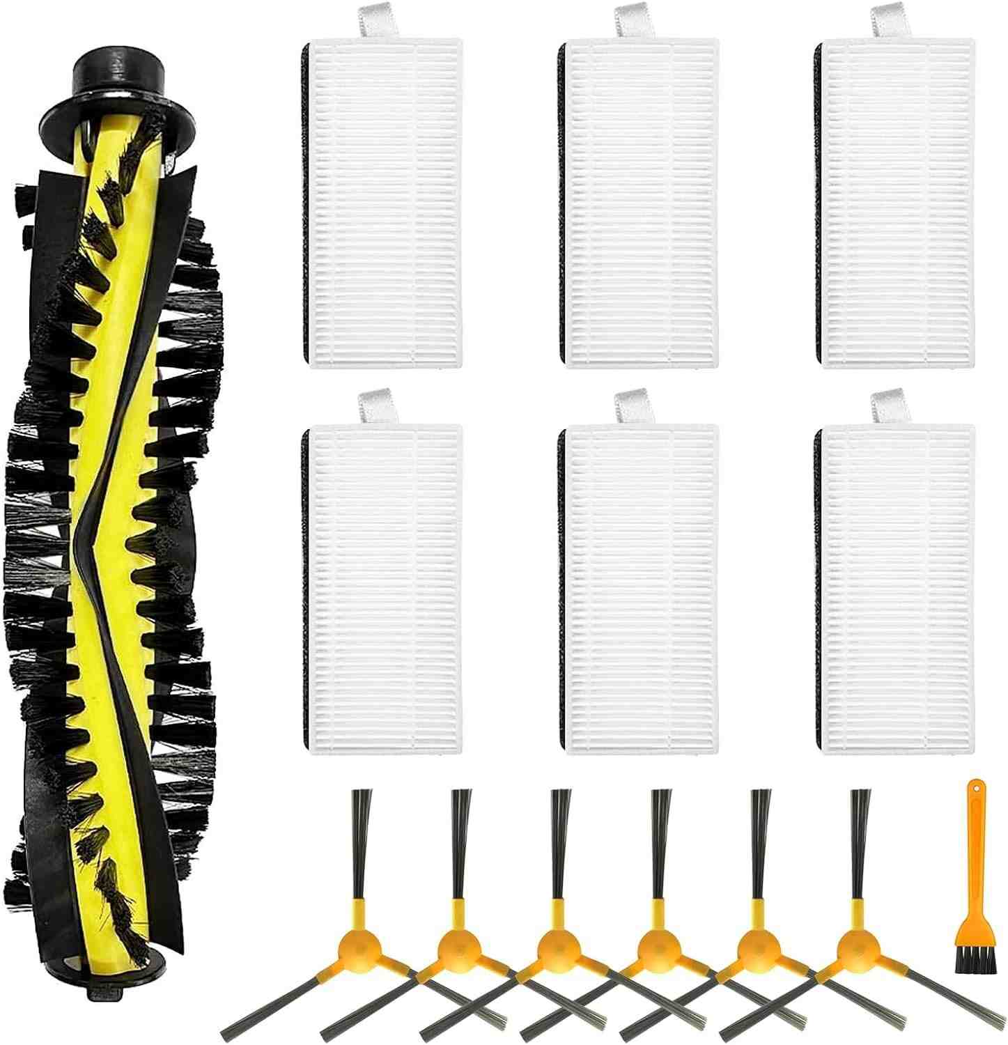 Kit de Peças de Reposição para Robô Aspirador Neatsvor X500 e Tesvor X500 Pro - Escova, Filtros HEPA e Acessórios