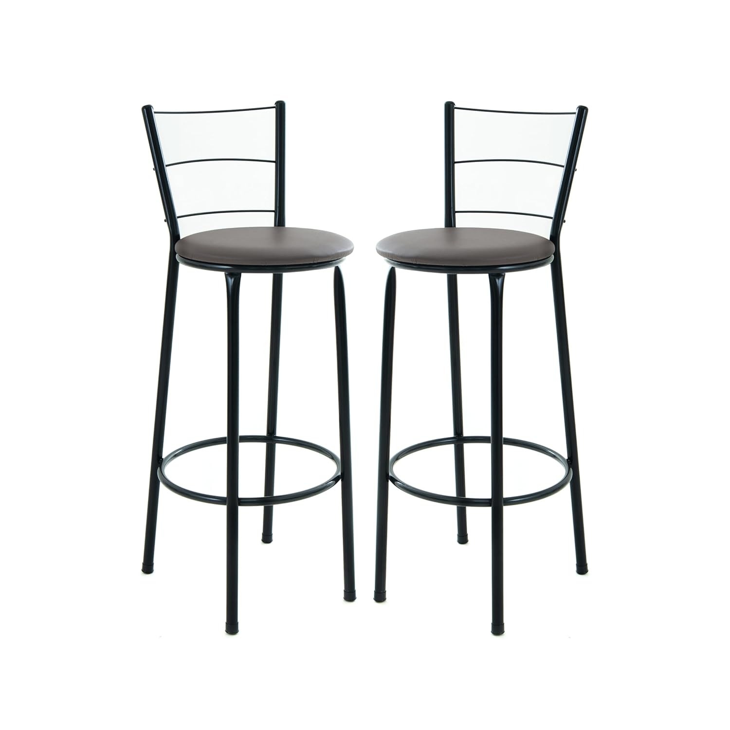 Banquetas Altas com Assento em Junco - Kit com 2 Unidades, Design Moderno para Cozinha e Balcão