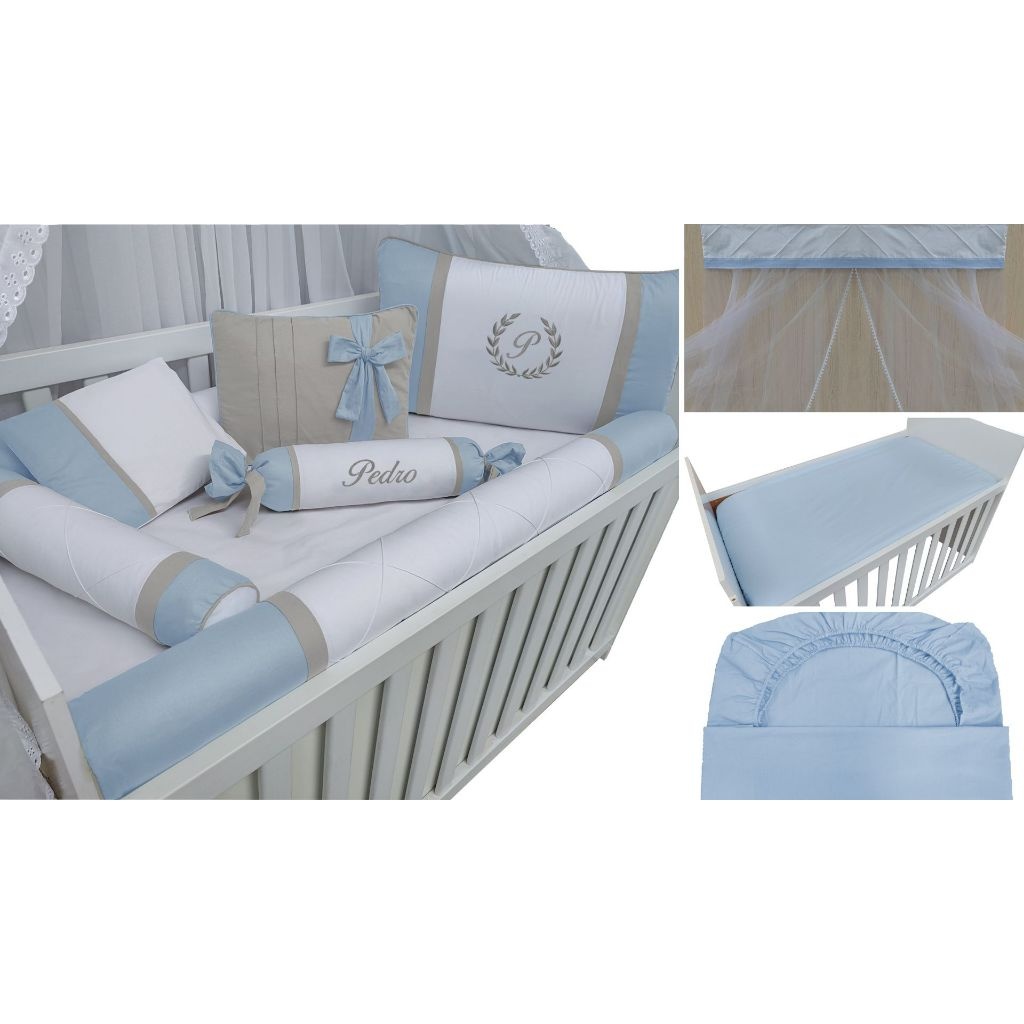 Kit Berço Rolinho Personalizado: Conforto e Proteção!